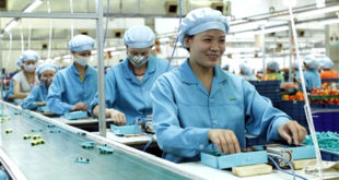 nữ sản xuất linh kiện rơ le tại Thụ Lâm