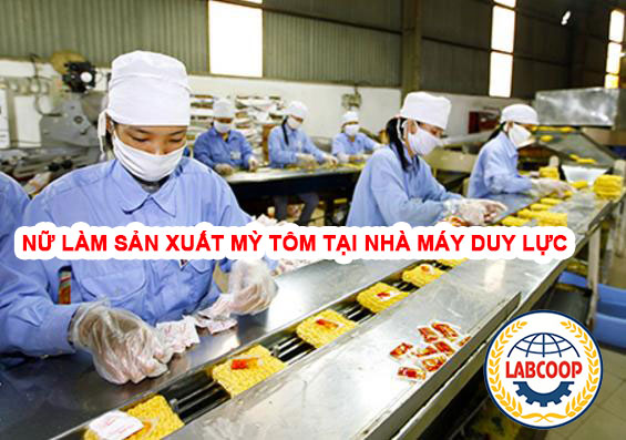 Tuyển 50 nữ làm sản xuất mỳ tôm tại nhà máy Duy Lực