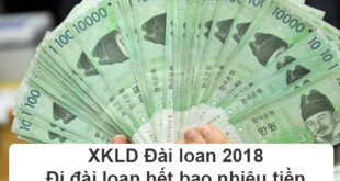 XKLD Đài loan 2018 Đi đài loan hết bao nhiêu tiền